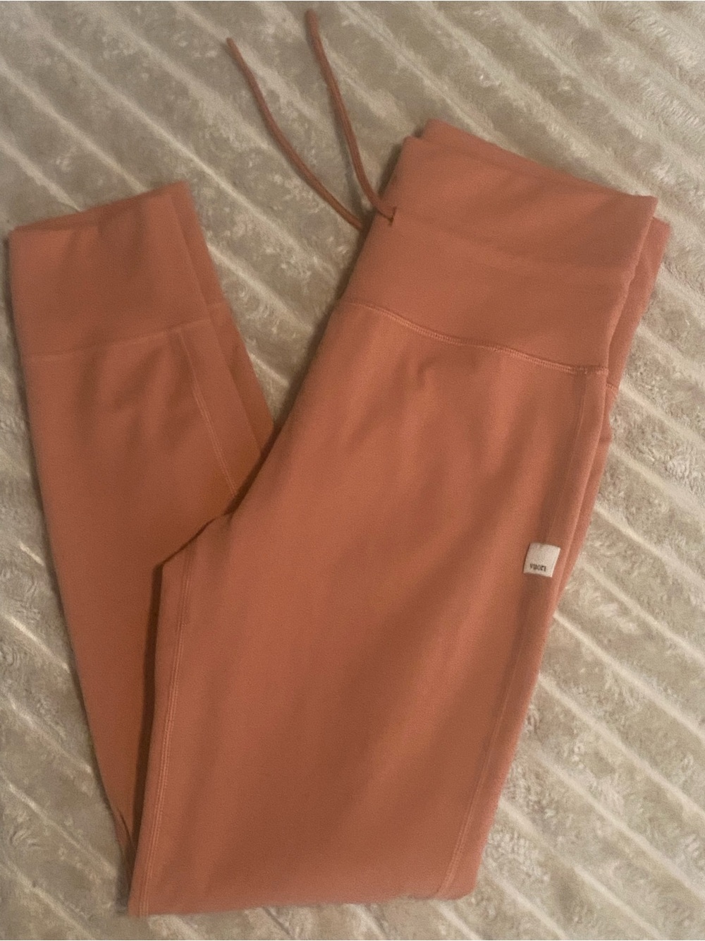 Vuori Women’s Daily Leggings Terra-Cotta High-Rise Drawstring Size:Medium